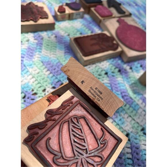 Vintage Rubber Christmas Stamp Lot of 13 - Picture 12 of 12